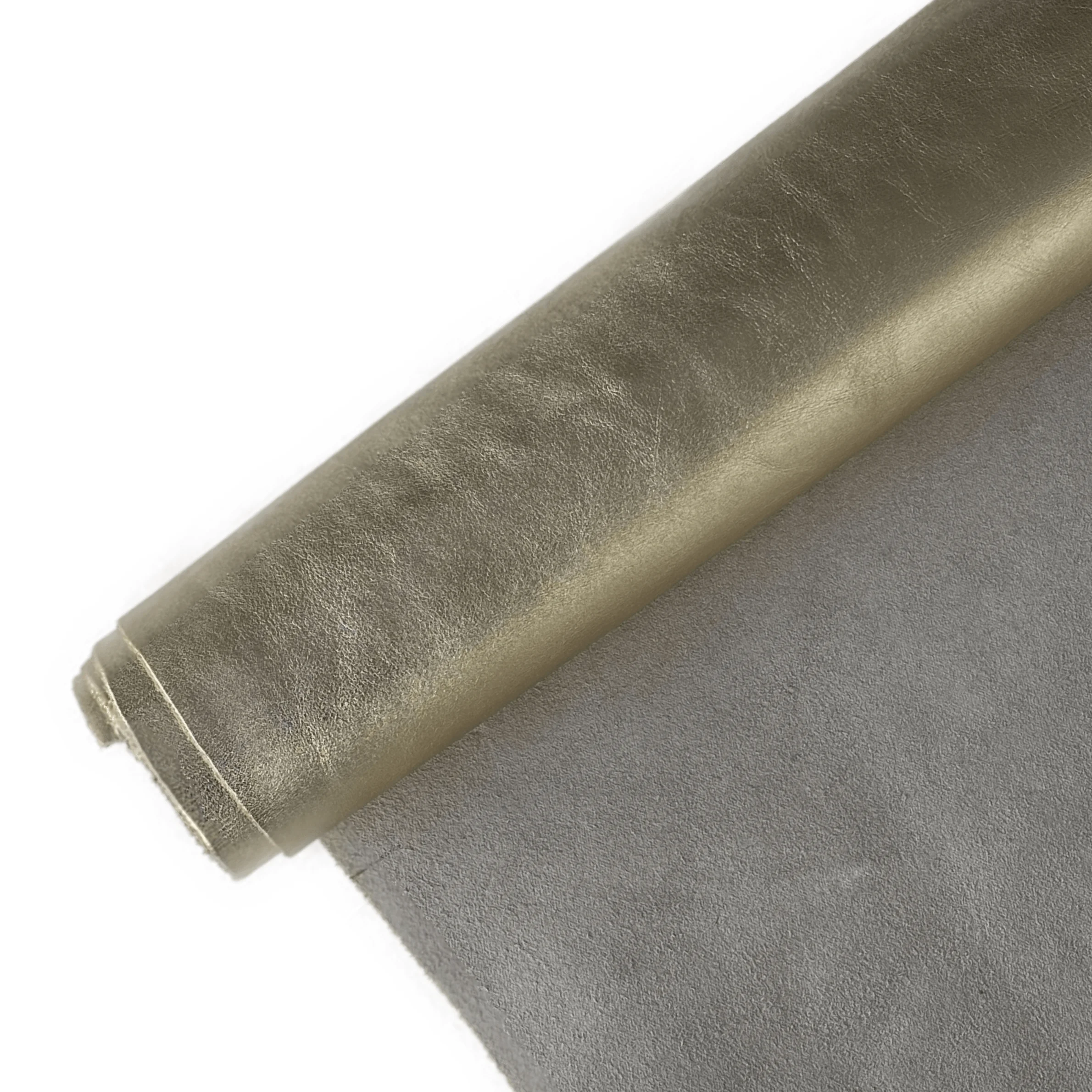Pflanzlich gegerbtes Rindsleder Metallic Gold 1,3-1,5 mm